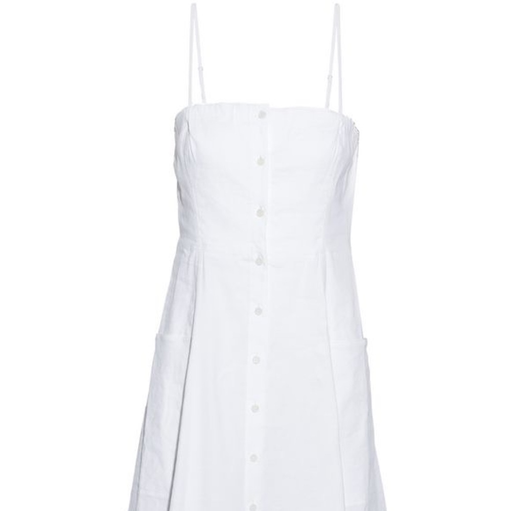 Theory Linen-blend dress